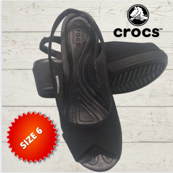 CROCS Shoes - ⭐️ CROCS Women's Black Slip On Slingback Size 6 ⭐️
